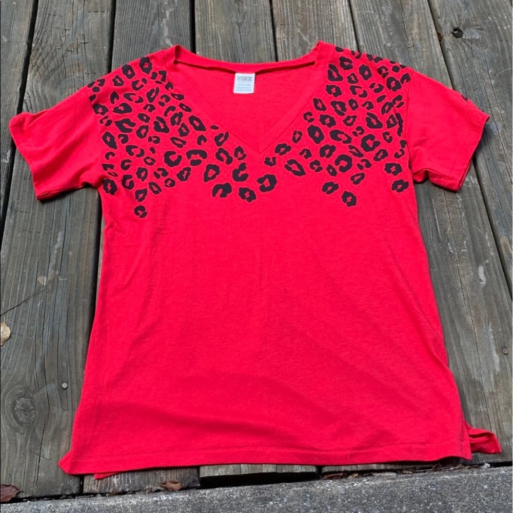 Pink Leopard Shirt Small